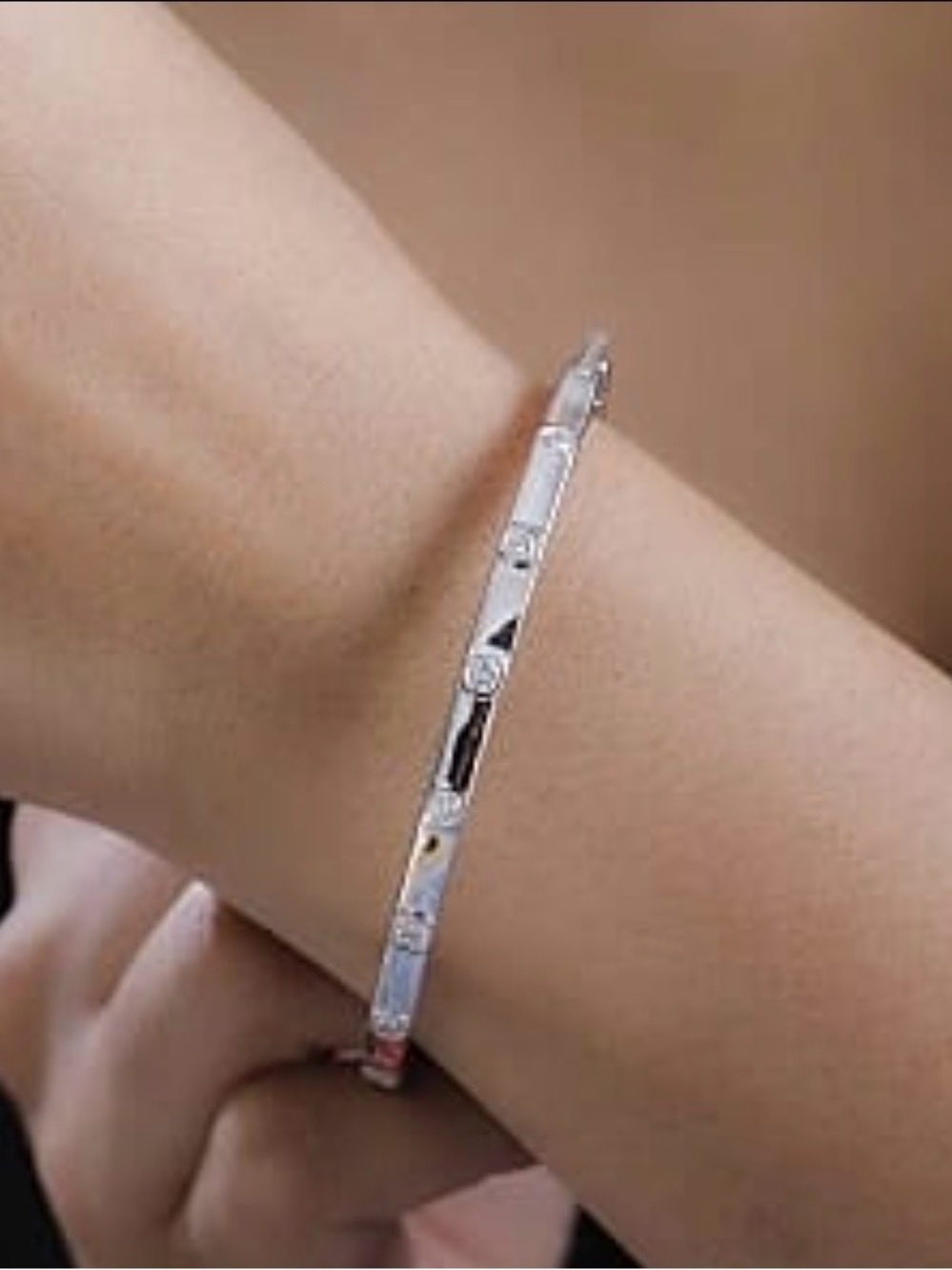 Zirconia by Swarovski - Elegant Sterling Silver Bracelet